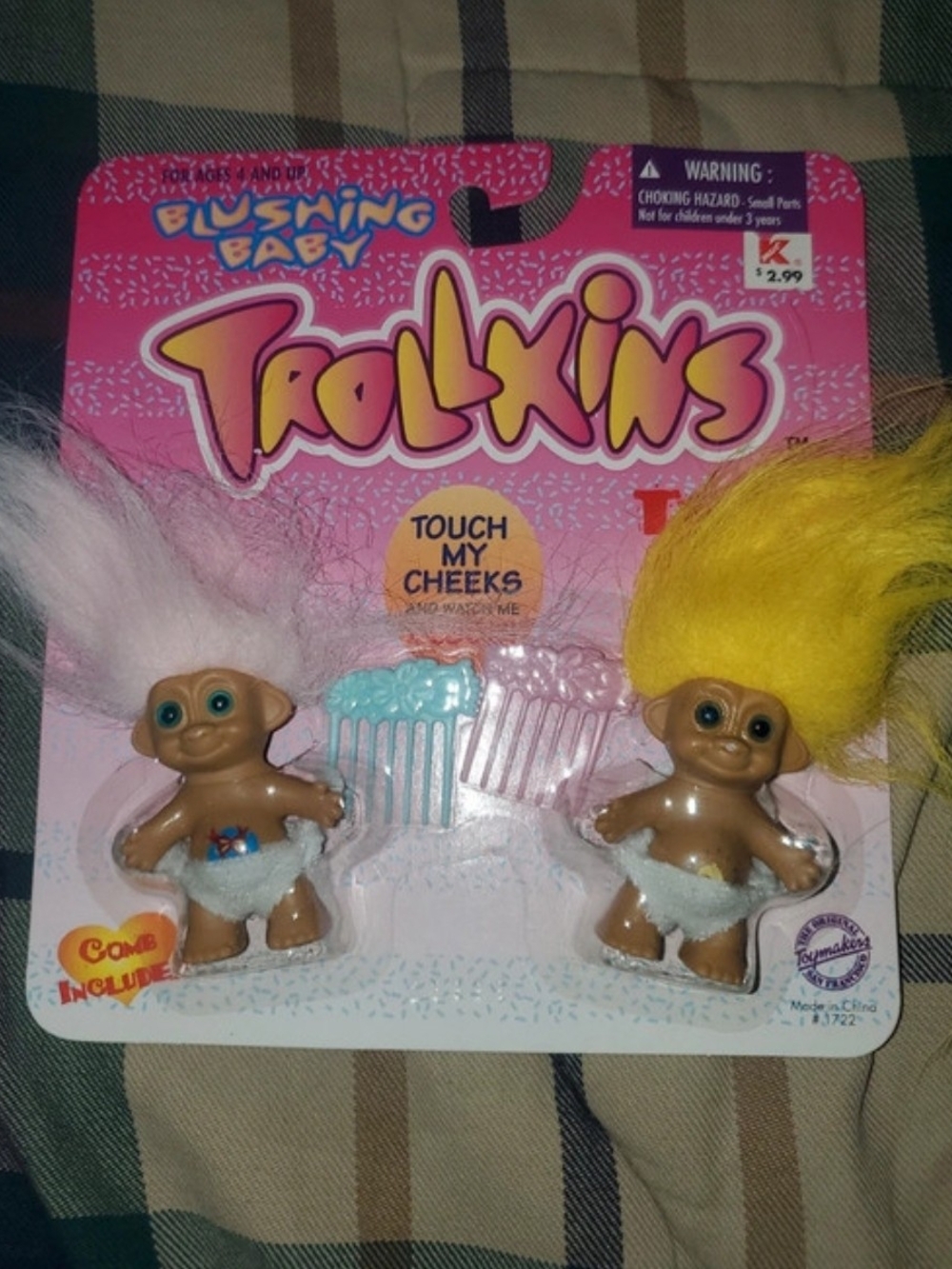 Vintage 1998 Trollkins Baby Trolls NEW